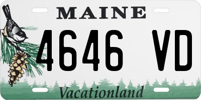 ME license plate 4646VD