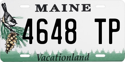 ME license plate 4648TP