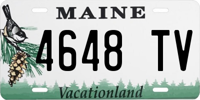 ME license plate 4648TV