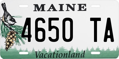 ME license plate 4650TA