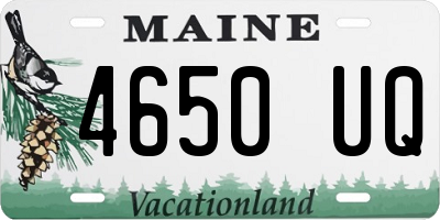 ME license plate 4650UQ