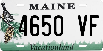 ME license plate 4650VF