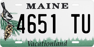 ME license plate 4651TU