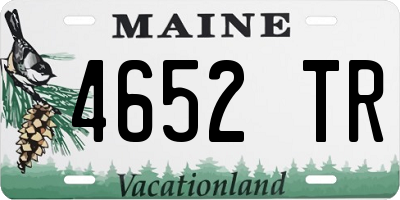 ME license plate 4652TR