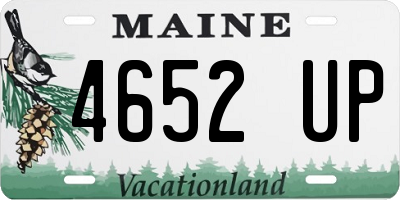 ME license plate 4652UP