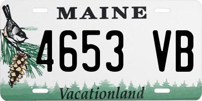 ME license plate 4653VB