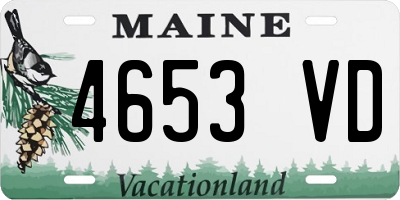 ME license plate 4653VD