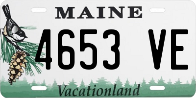 ME license plate 4653VE