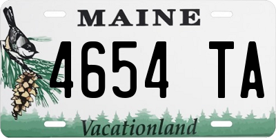 ME license plate 4654TA