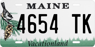 ME license plate 4654TK