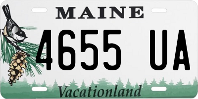 ME license plate 4655UA
