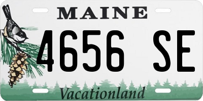 ME license plate 4656SE