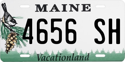 ME license plate 4656SH