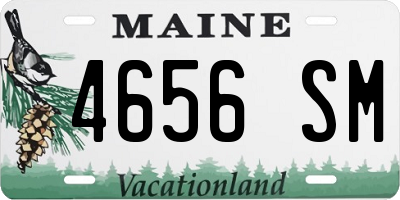 ME license plate 4656SM