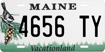 ME license plate 4656TY