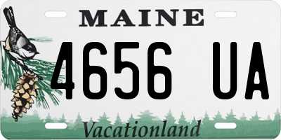 ME license plate 4656UA