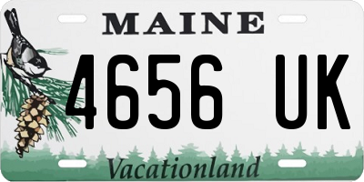 ME license plate 4656UK