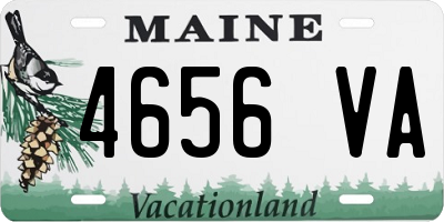 ME license plate 4656VA