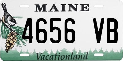 ME license plate 4656VB