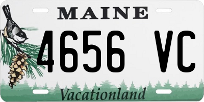 ME license plate 4656VC