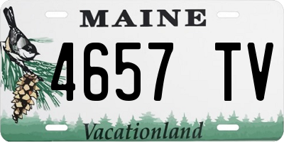 ME license plate 4657TV