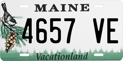 ME license plate 4657VE