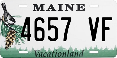 ME license plate 4657VF