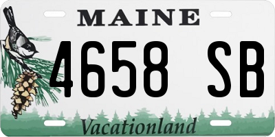 ME license plate 4658SB