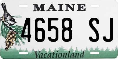 ME license plate 4658SJ