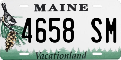 ME license plate 4658SM
