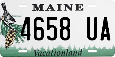 ME license plate 4658UA