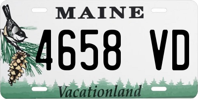 ME license plate 4658VD