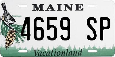 ME license plate 4659SP