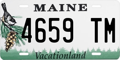 ME license plate 4659TM
