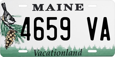 ME license plate 4659VA