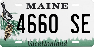 ME license plate 4660SE