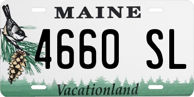 ME license plate 4660SL