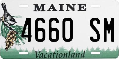 ME license plate 4660SM