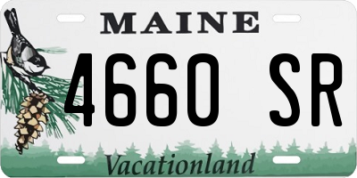 ME license plate 4660SR