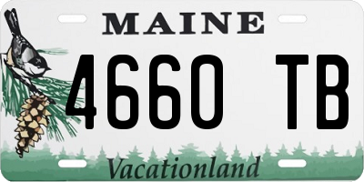 ME license plate 4660TB