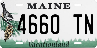 ME license plate 4660TN