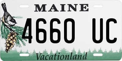 ME license plate 4660UC