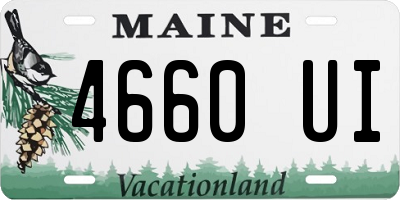 ME license plate 4660UI