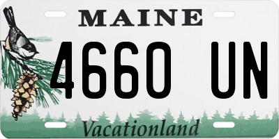 ME license plate 4660UN