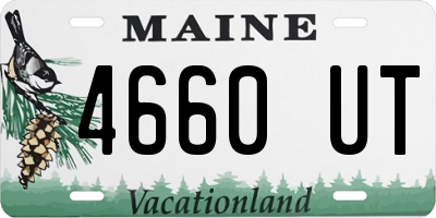 ME license plate 4660UT