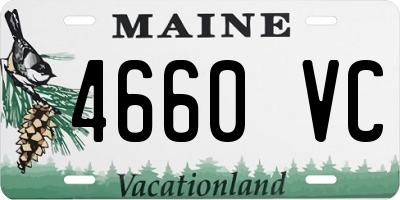 ME license plate 4660VC