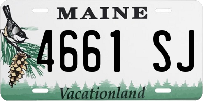 ME license plate 4661SJ