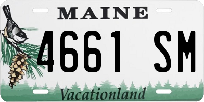 ME license plate 4661SM