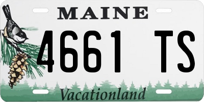 ME license plate 4661TS