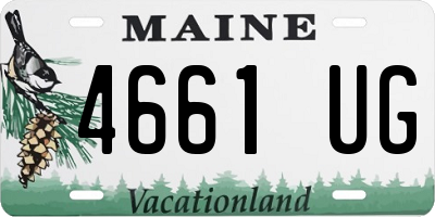 ME license plate 4661UG